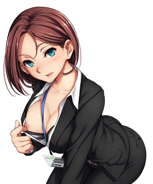 【二次元】美人なOL風女性のエロ画像 Part.2 30枚 スカートスーツ