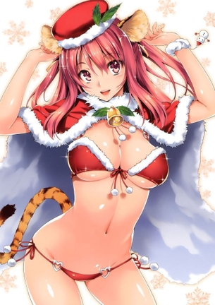 【二次元】ビキニサンタさんのエロ画像 33枚
