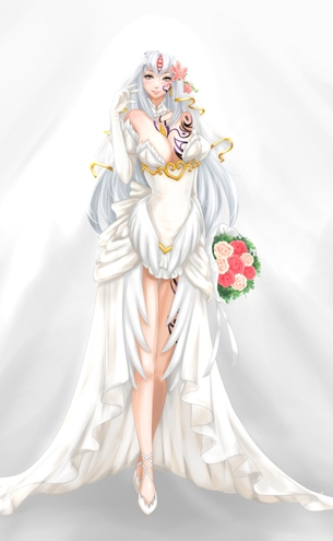 【二次元】ウェディングドレス姿の純白美少女達のエロ画像 Part.6 37枚