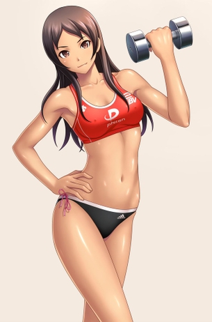 【二次元】健康的な陸上部ユニフォームの美少女達のセクシー画像