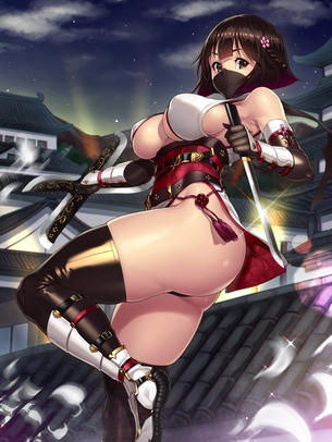 【二次元】くノ一・女忍者のエロ画像 40枚 Partl.1 和装和服