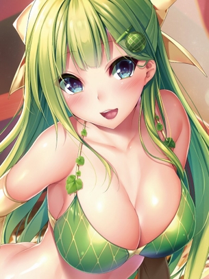 【二次元】緑髪の美少女達のエロ画像 Part.1 40枚