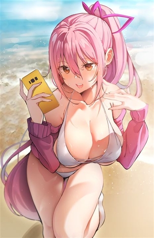【ピンク髪】女の子らしいピンク色の髪色少女の二次元エロ画像＆イラスト Part35