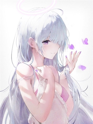 【銀髪】クールな銀髪の女の子の二次元エロ画像＆イラスト Part15