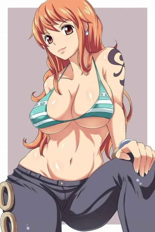 【エロ画像】ナミとエッチする妄想をしたときにありがちな展開！(ワンピース)