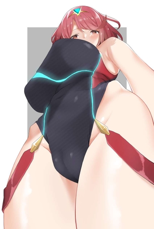 ホムラの悩殺必死のセクシーポーズのエロ画像！【ゼノブレイド】