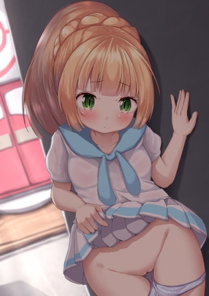 【エロ】スカートをたくし上げてパンツや性器を見せつけてる女の子３７【たくし上げ】