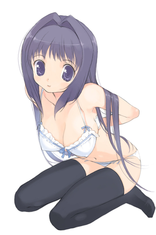 【虹画像】黒ニーソや黒ストッキングを履いた女の子の画像集 part24
