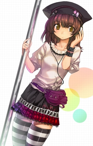 【虹画像】縞ニーソックスの女の子の画像集 part10