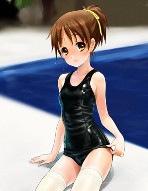 【虹画像】スク水を着てニーソックスを履いてる女の子の画像集 part5