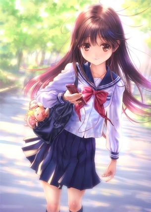 【制服】制服美少女の二次元エロ画像＆イラスト Part57