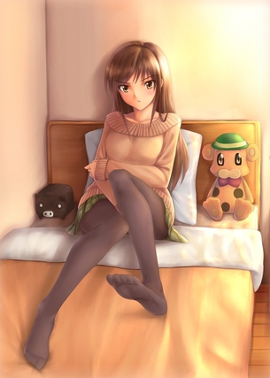 【虹画像】パンストやタイツのつま先や足裏が見えてる女の子の画像集 part4