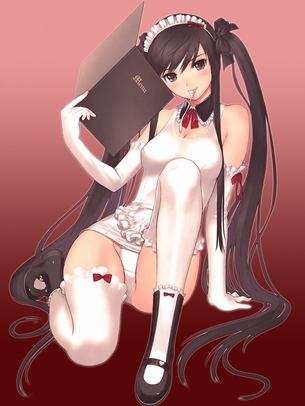【虹画像】白スク水や白競泳水着を着た女の子達の画像集 part5