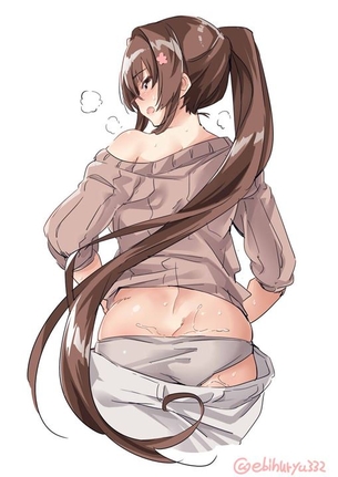 【ポニーテール】うなじが魅力的 ポニーテール少女の二次元エロ画像＆イラスト Part05