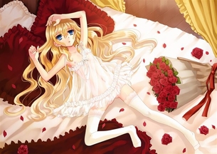 【金髪】可愛い金髪の女の子の二次元エロ画像＆イラスト Part31