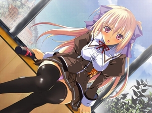 【虹画像】黒ニーソや黒ストッキングを履いた女の子の画像集 part17