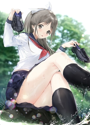 頬ずりしたい！女子高生のスベスベムチムチな太もも画像！　その３１