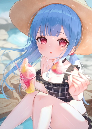 【非・微エロ】水曜日の青髪美少女画像まとめ　その１１２