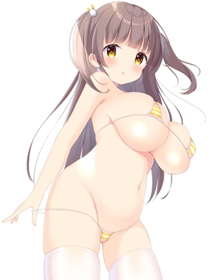 【非・微エロ】ほぼ隠せていない巨乳マイクロビキニ画像特集