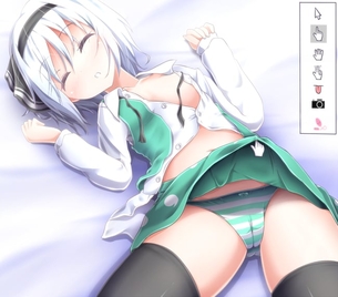 【エロ】縞模様パンツを穿いてる女の子８【縞パン】