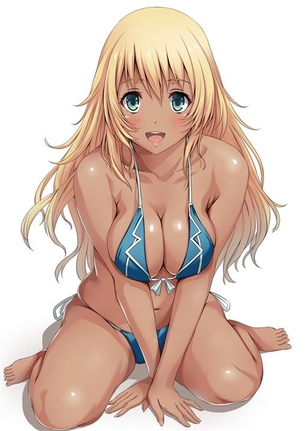 【日焼け】褐色肌が魅力的な女の子の二次元エロ画像＆イラスト Part87