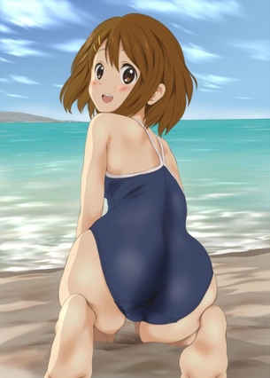 平沢唯の悩殺必死のセクシーポーズのエロ画像！【けいおん！】