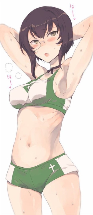 河嶋桃の悩殺必死のセクシーポーズのエロ画像！【ガールズ&パンツァー】