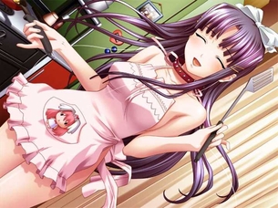 【裸エプロン】定番な裸エプロン姿の女の子の二次元エロ画像＆イラスト Part24