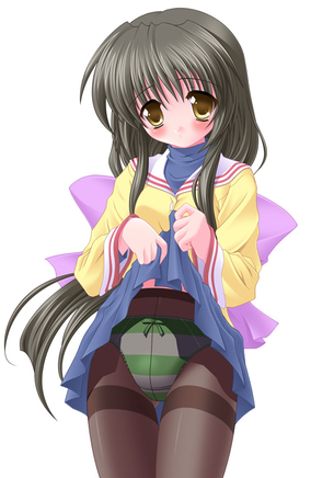 【CLANNAD】風子ちゃんの黒タイツ脚を愛でる二次画像集