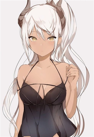 【銀髪】クールな銀髪の女の子の二次元エロ画像＆イラスト Part20