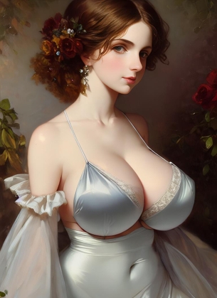 【悲報】AI爆乳絵画とかいう新しいジャンル、確立されてしまう