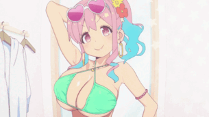 【GIF】今期アニメ、アニメ史上最高レベルの高クオリティな巨乳描写が生まれてしまうｗ