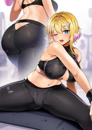 【輝く汗】スポーツ系のコスチュームで体を動かす健康的な女の子の画像