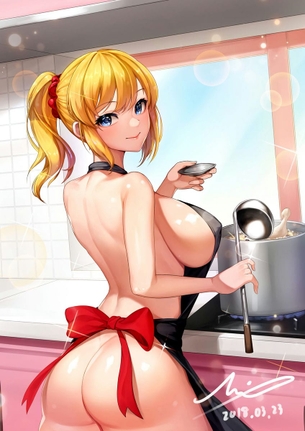 【二次元】裸エプロン美少女のエロ画像 Part.7 50枚