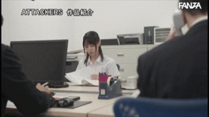 【AV画像GIF】二宮ひかり 入社直後に肉便器にされる新卒美少女OL 25枚