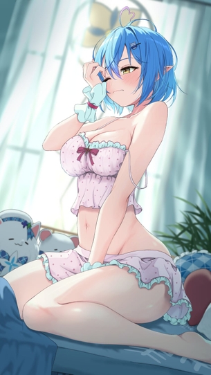 【非・微エロ】水曜日の青髪美少女画像まとめ　その１９４