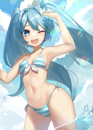 【ボカロ】夏ミク 二次元エロ画像＆イラスト Part2【VOCALOID】