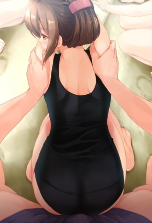 男女が布越しに性器を擦り合わせ、今にも発情セックス始めそうな事前画像