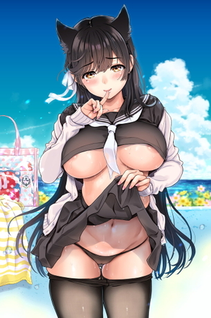 【二次】オカズを提供してくれるたくし上げエロ画像 Part２１