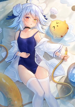 【スク水】貧乳な女の子の健全なスクール水着画像【まな板】