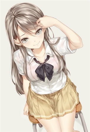 【制服】制服美少女の二次元エロ画像＆イラスト Part65