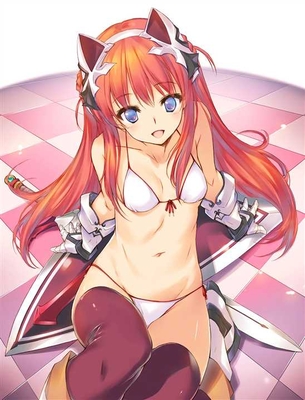 【ニーソ】ぴちぴちのニーソが似合う女の子の二次元エロ画像＆イラスト Part16