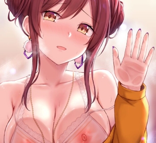 【つぶれおっぱい】ガラスおっぱい押し付け【二次エロ画像】part.3