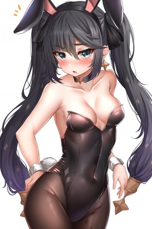 【二次】露わになったデコルテがセクシーなバニーガールちゃんの画像