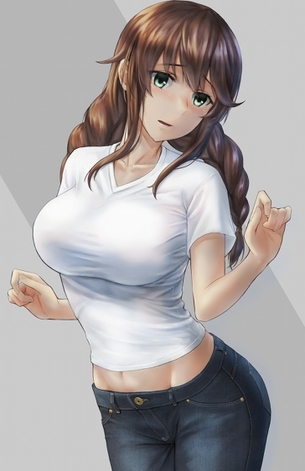 【二次】何気ない地味な服装の女性が一番エロいかもしれない画像