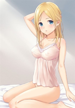 【金髪】可愛い金髪の女の子の二次元エロ画像＆イラスト Part50