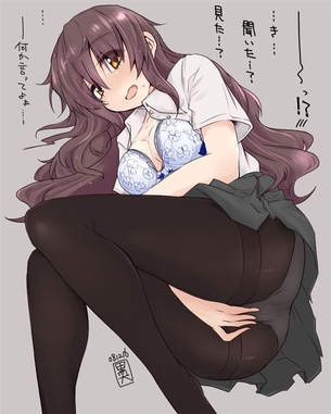 【半脱ぎ】着たままエッチしちゃう女の子の二次元エロ画像＆イラスト Part35