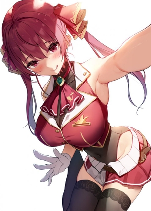 【手フェチ】白い手袋がなんかフェチくて可愛い女の子の二次画像