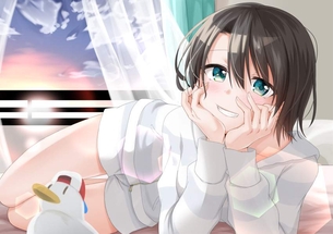 【おはようサンライズ】朝焼けと女子の二次画像