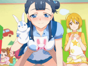 【プリキュア】薬師寺さあや(キュアアンジュ)の騎乗位セックスGIFアニメエロ画像【HUGっと!プリキュア】